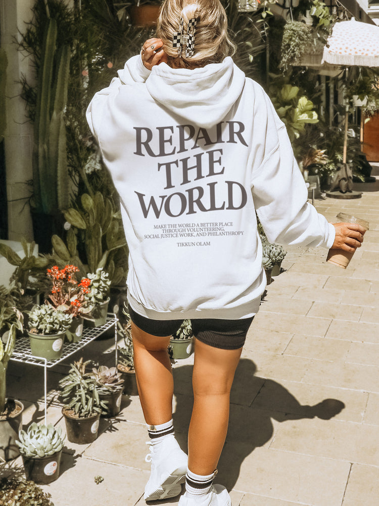 Tikkun Olam Repair the World Hoodie