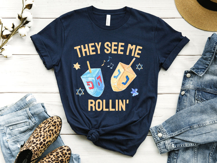 They See Me Rollin Hanukkah Sweatshirt