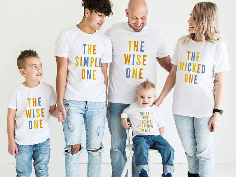 Four Sons Matching Passover Shirts