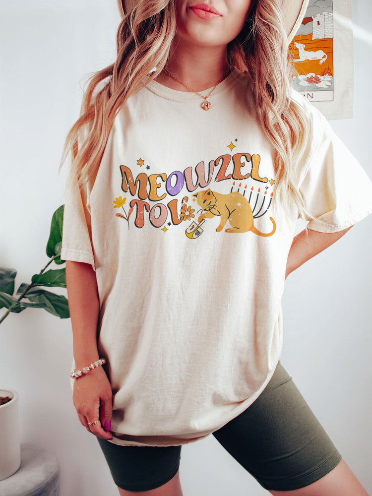 Meowzel Tov Hanukkah T-Shirt