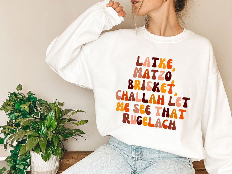 Hanukkah Foods Sweatshirt