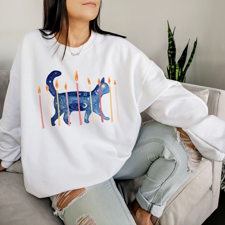 Hanukkah Cat Sweatshirt