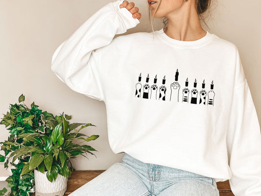 Hanukkah Cat Sweatshirt