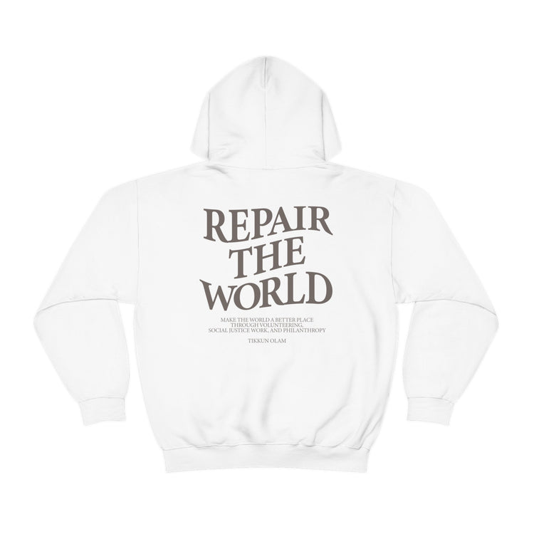 Tikkun Olam Repair the World Hoodie