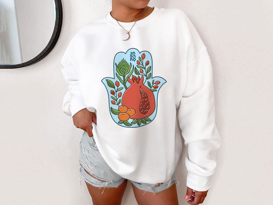 Rosh Hashanah Hamsa Sweatshirt