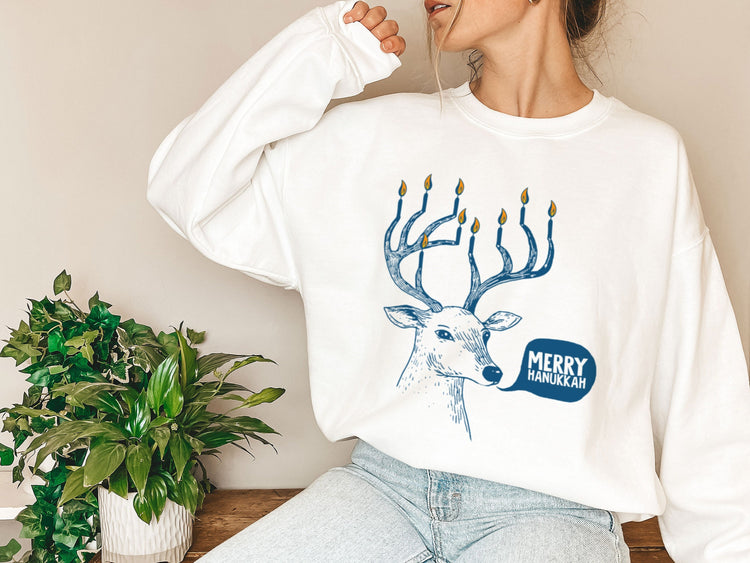 Hanukkah Menorah Sweatshirt