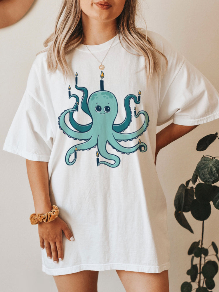 Octopus Menorah T-Shirt