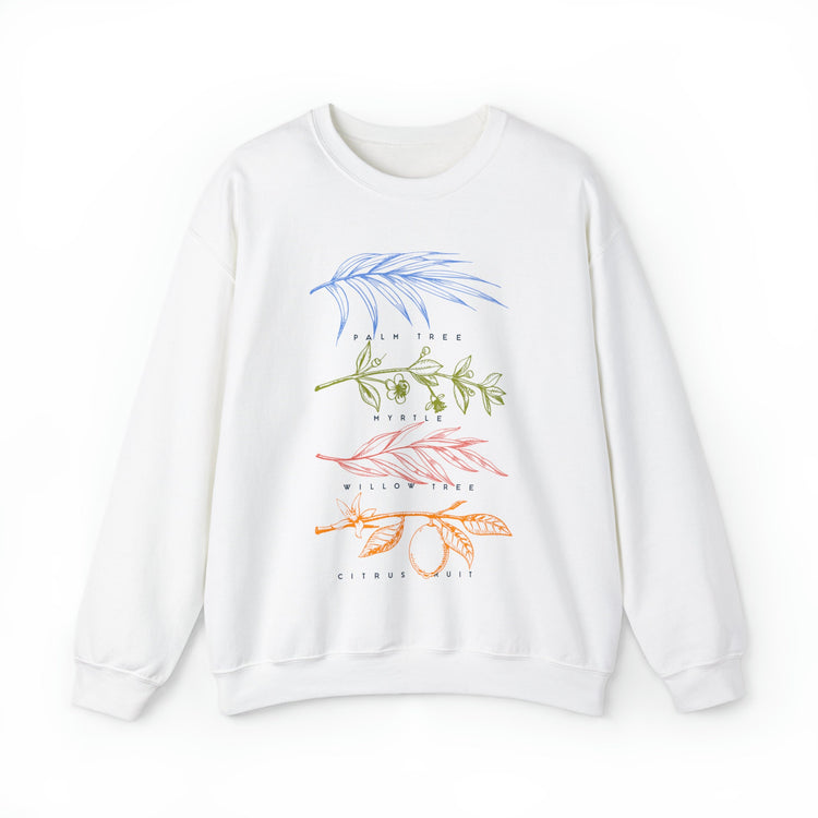 Sukkot Palm Willow Myrtle Tree Citrus Sweatshirt