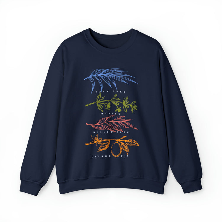 Sukkot Palm Willow Myrtle Tree Citrus Sweatshirt