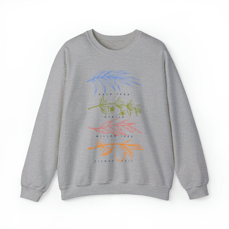 Sukkot Palm Willow Myrtle Tree Citrus Sweatshirt