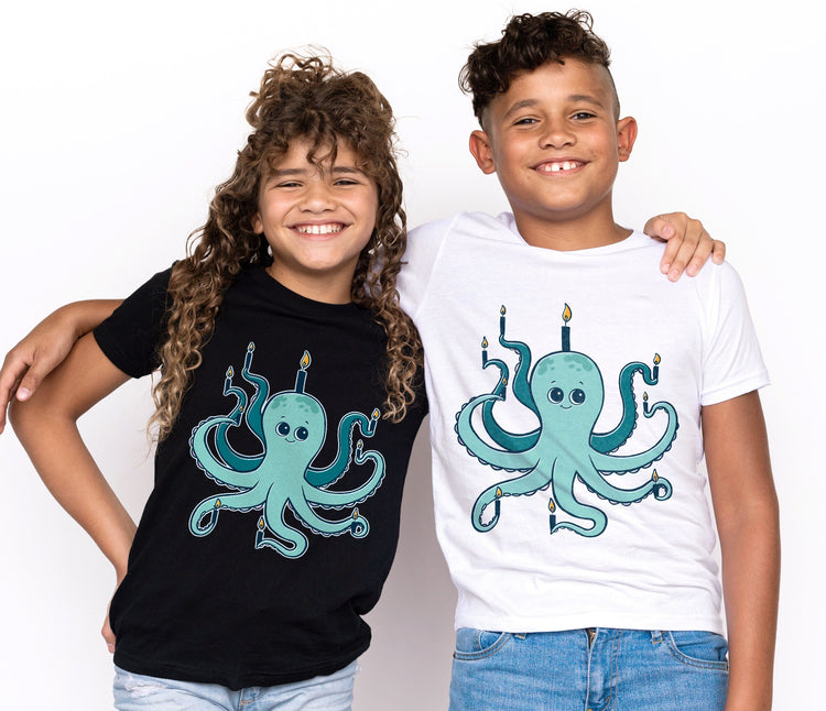 Octopus Menorah T-Shirt