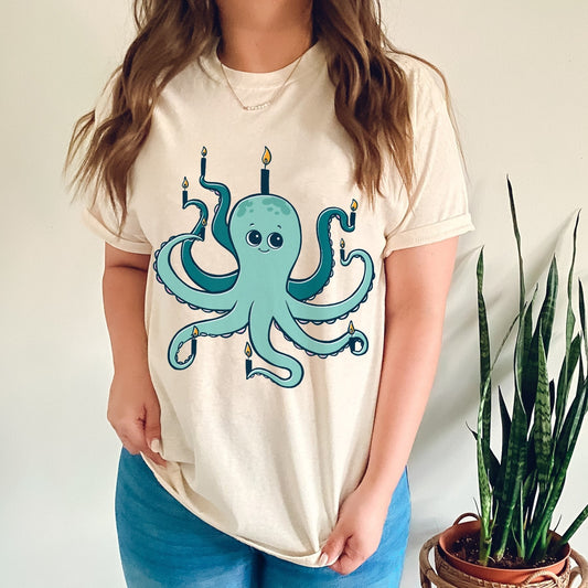 Octopus Menorah T-Shirt