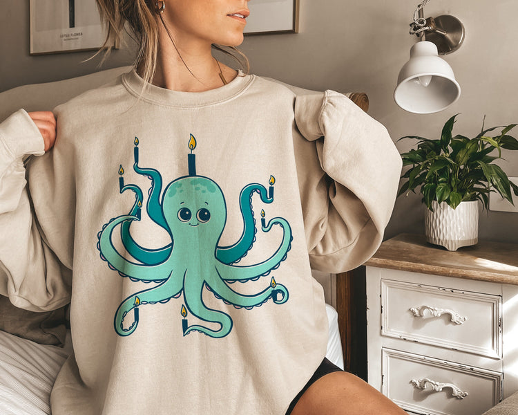 Octopus Menorah Sweatshirt