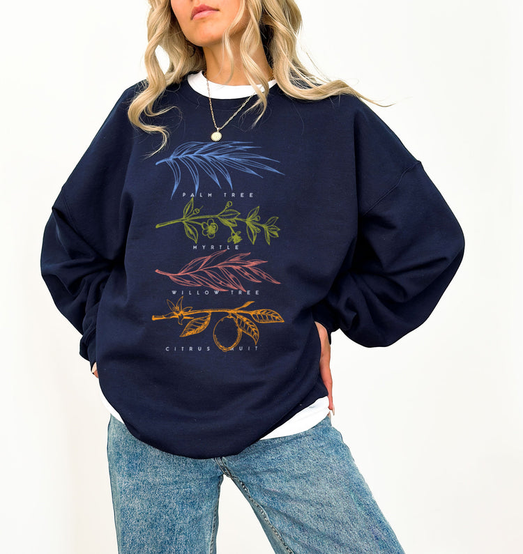 Sukkot Palm Willow Myrtle Tree Citrus Sweatshirt