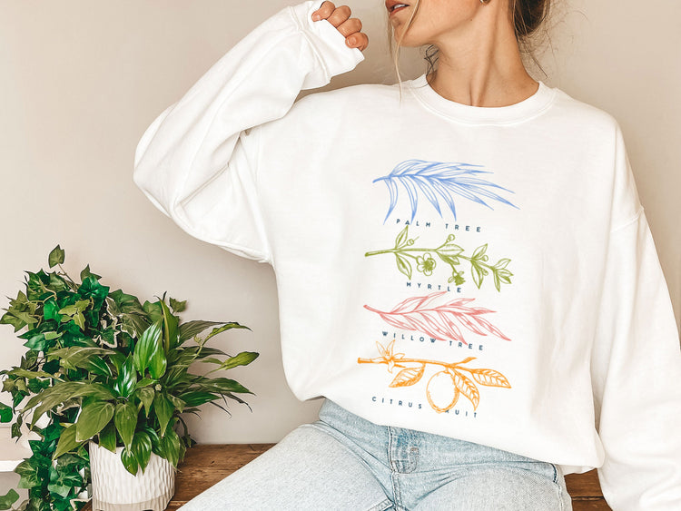 Sukkot Palm Willow Myrtle Tree Citrus Sweatshirt