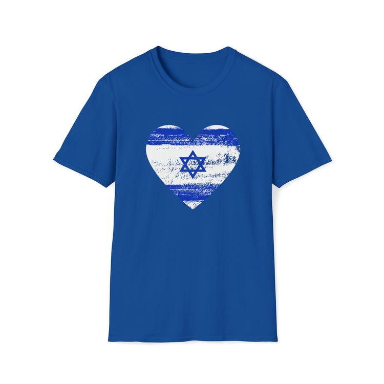 Israel Flag Heart T-Shirt