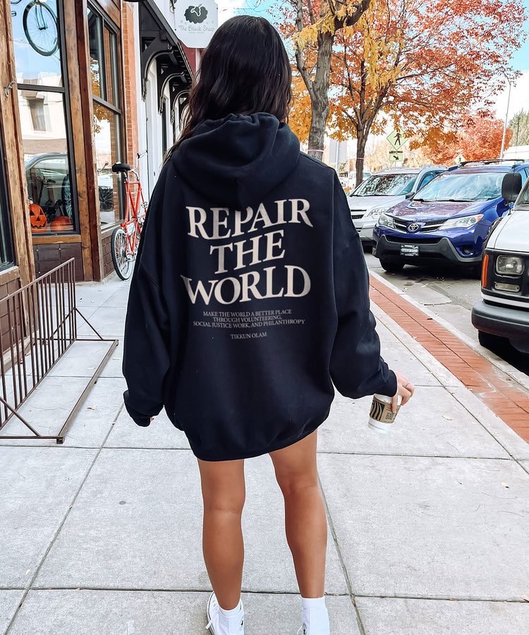 Tikkun Olam Repair the World Hoodie