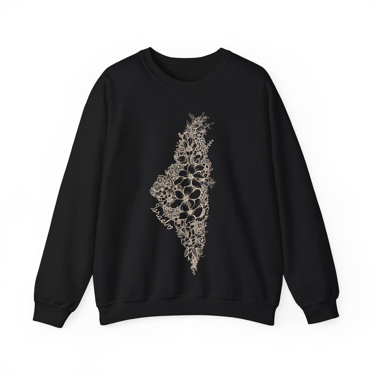 Israel Floral Map Sweatshirt