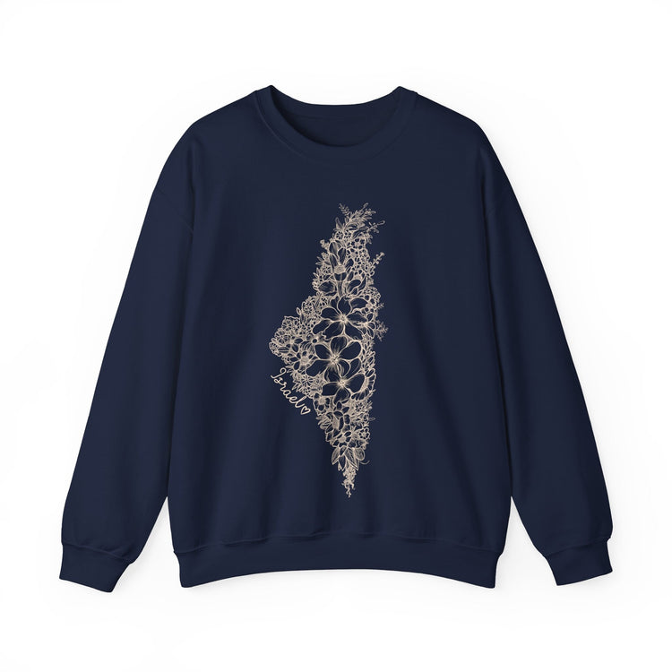 Israel Floral Map Sweatshirt