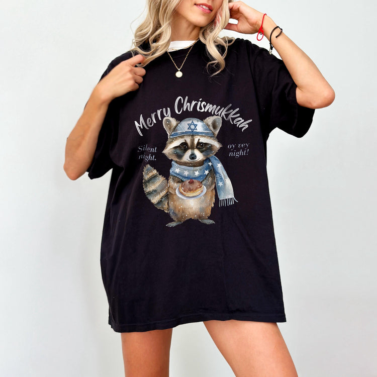 Merry Chrismukkah Racoon T-Shirt