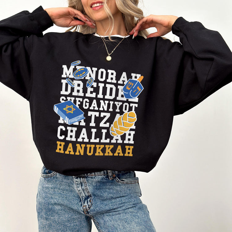 Menorah Hanukkah Sweatshirt