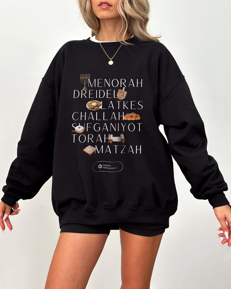 Menorah Hanukkah Sweatshirt