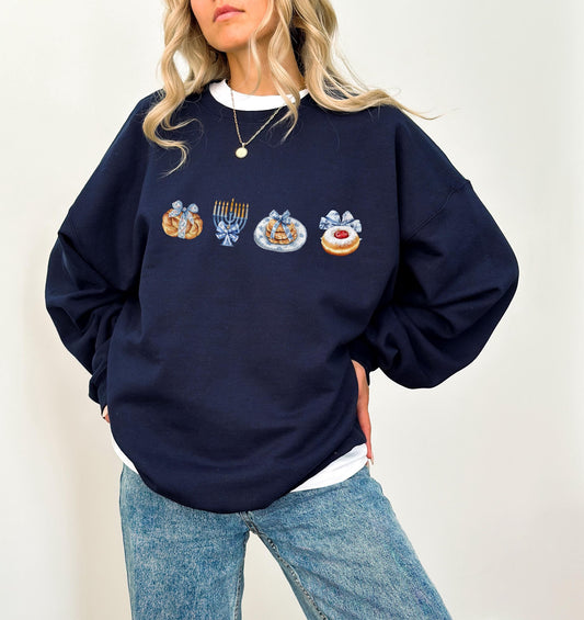 Coquette Hanukkah Sweatshirt