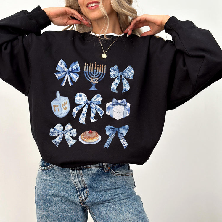 Coquette Hanukkah Sweatshirt