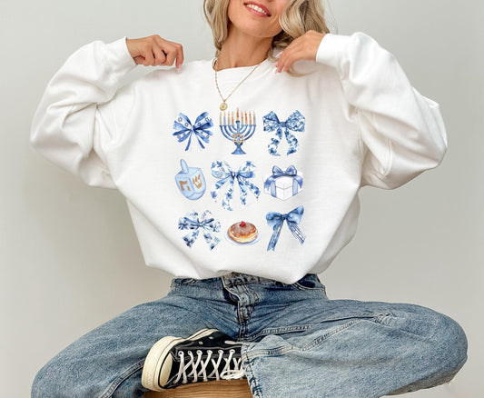 Coquette Hanukkah Sweatshirt