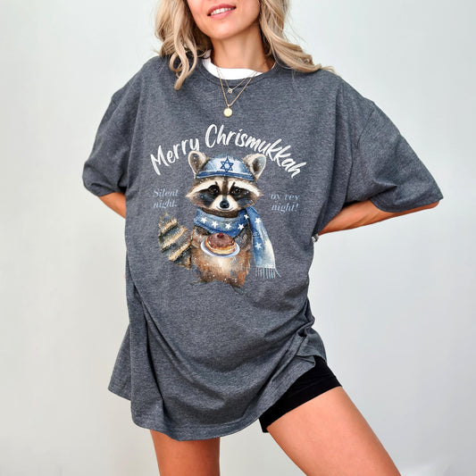 Merry Chrismukkah Racoon T-Shirt