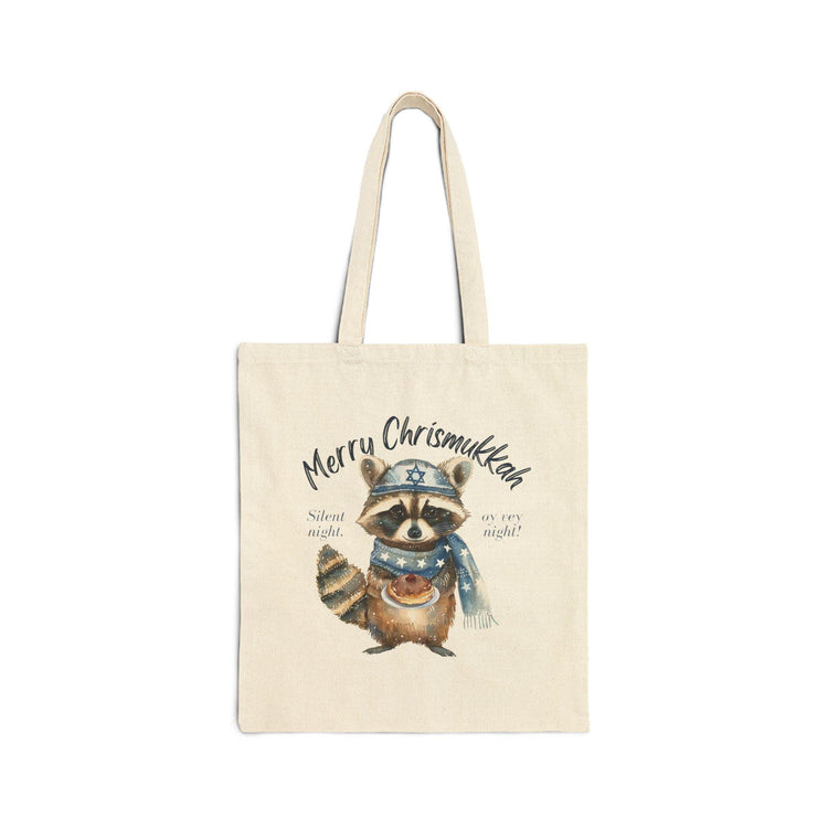 Merry Chrismukkah Racoon Tote Bag