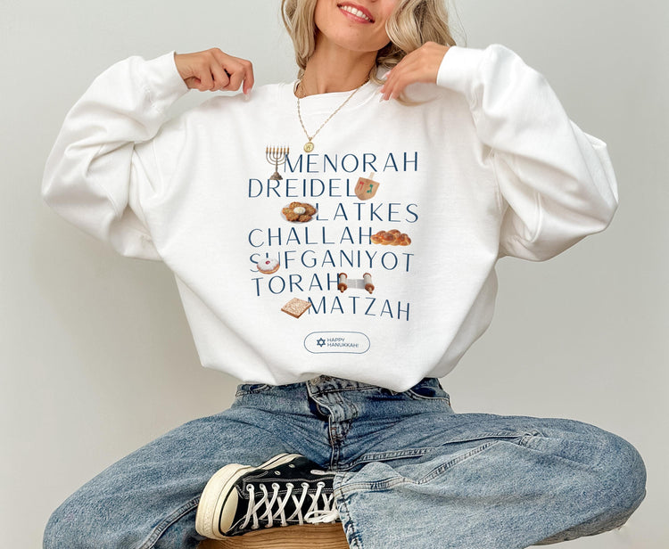 Menorah Hanukkah Sweatshirt