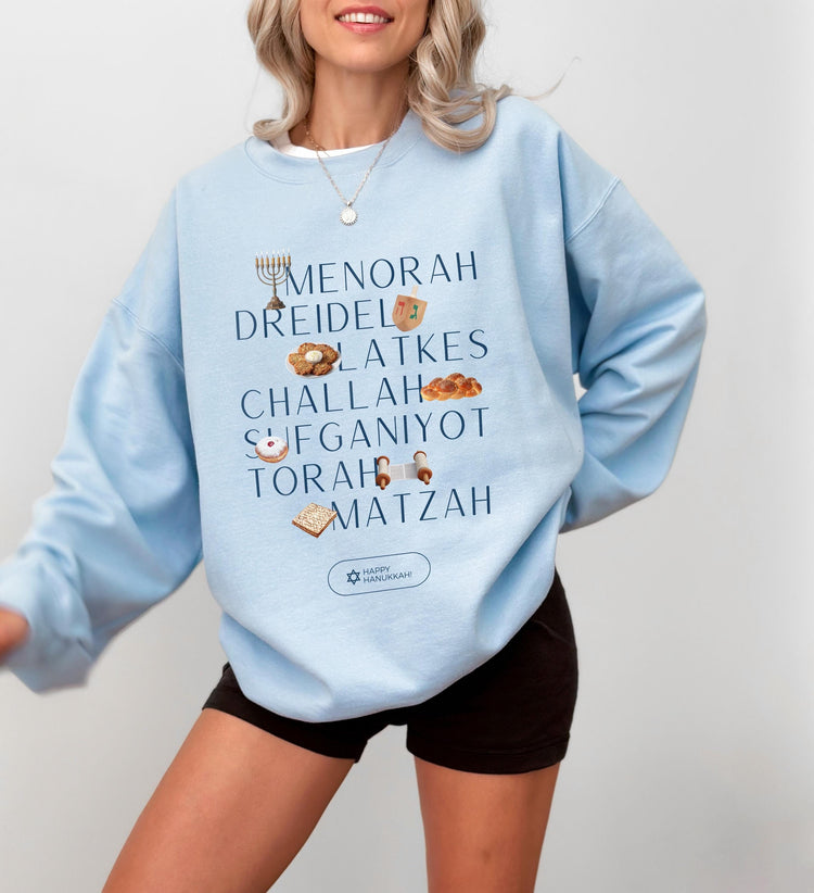 Menorah Hanukkah Sweatshirt