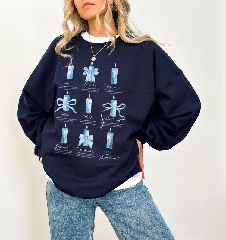 Hanukkah Candles Sweatshirt