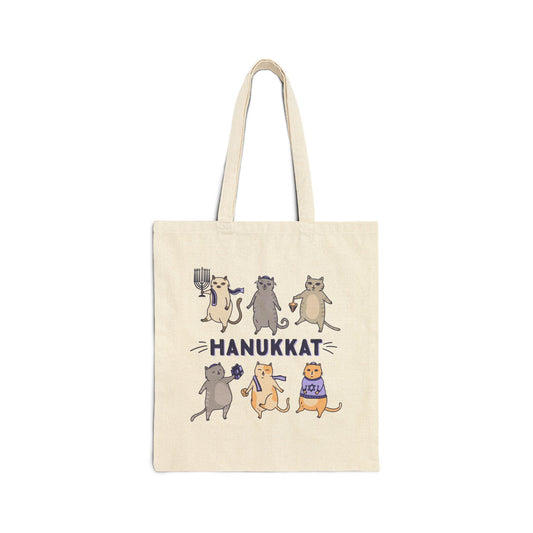 Funny Cat Hanukkah Tote Bag